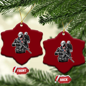 George Washington Tactical Soldier Ceramic Ornament Military Patriot Bald Eagle USA Flag Gift TS12 Print Your Wear