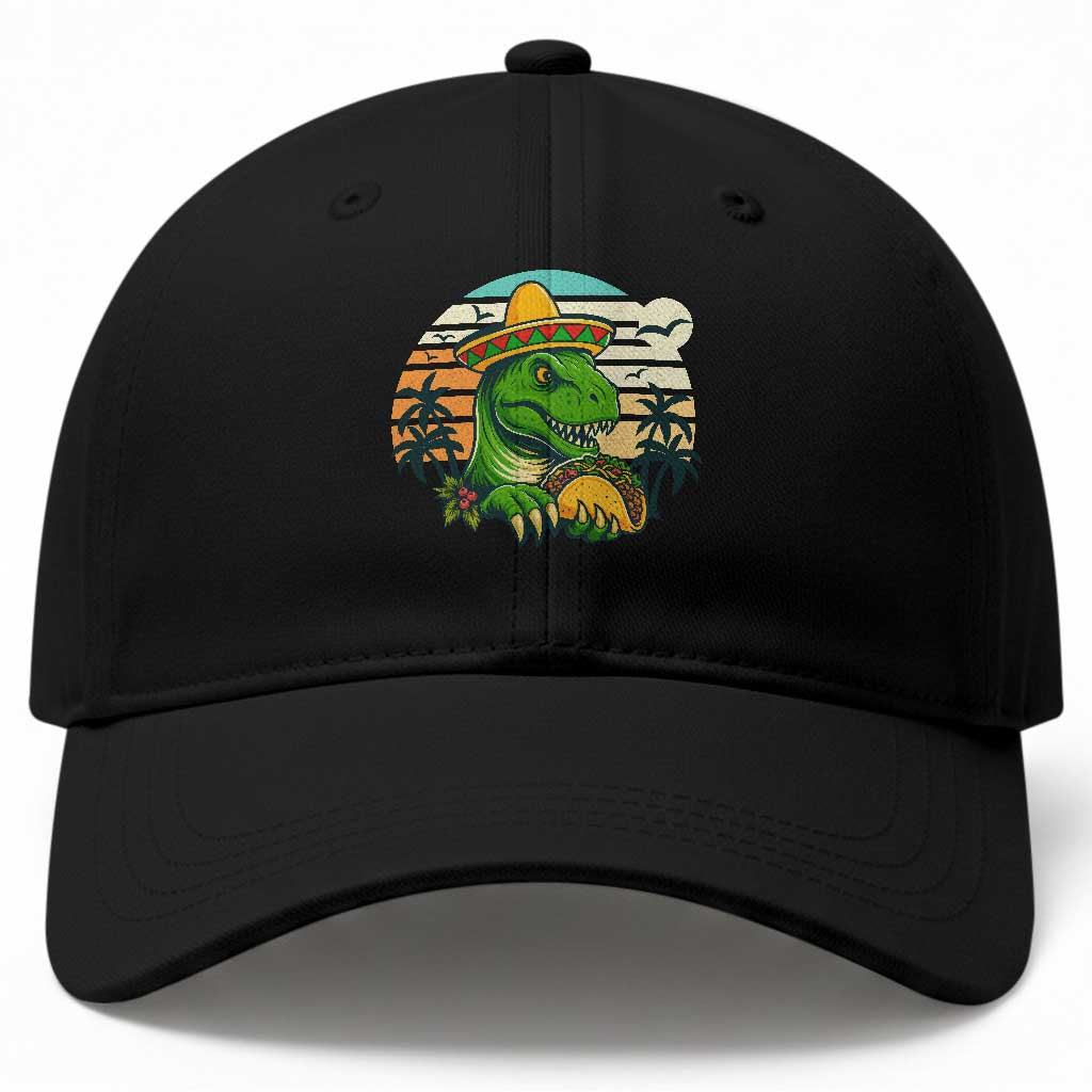 Funny Tacos Dinosaur Baseball Cap Mexican Food Lover Gift TS12 Print Your Wear