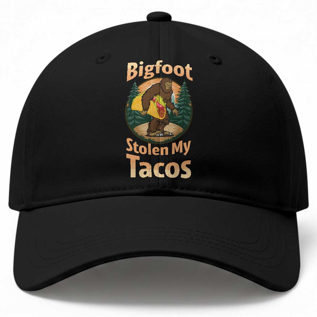 Funny Bigfoot Stole My Tacos Baseball Cap Sasquatch Taco Lover TS12 Print Your Wear