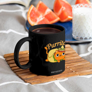 Funny Burrito Lover Gift Coffee Mug Purrito Cat TS12 Print Your Wear