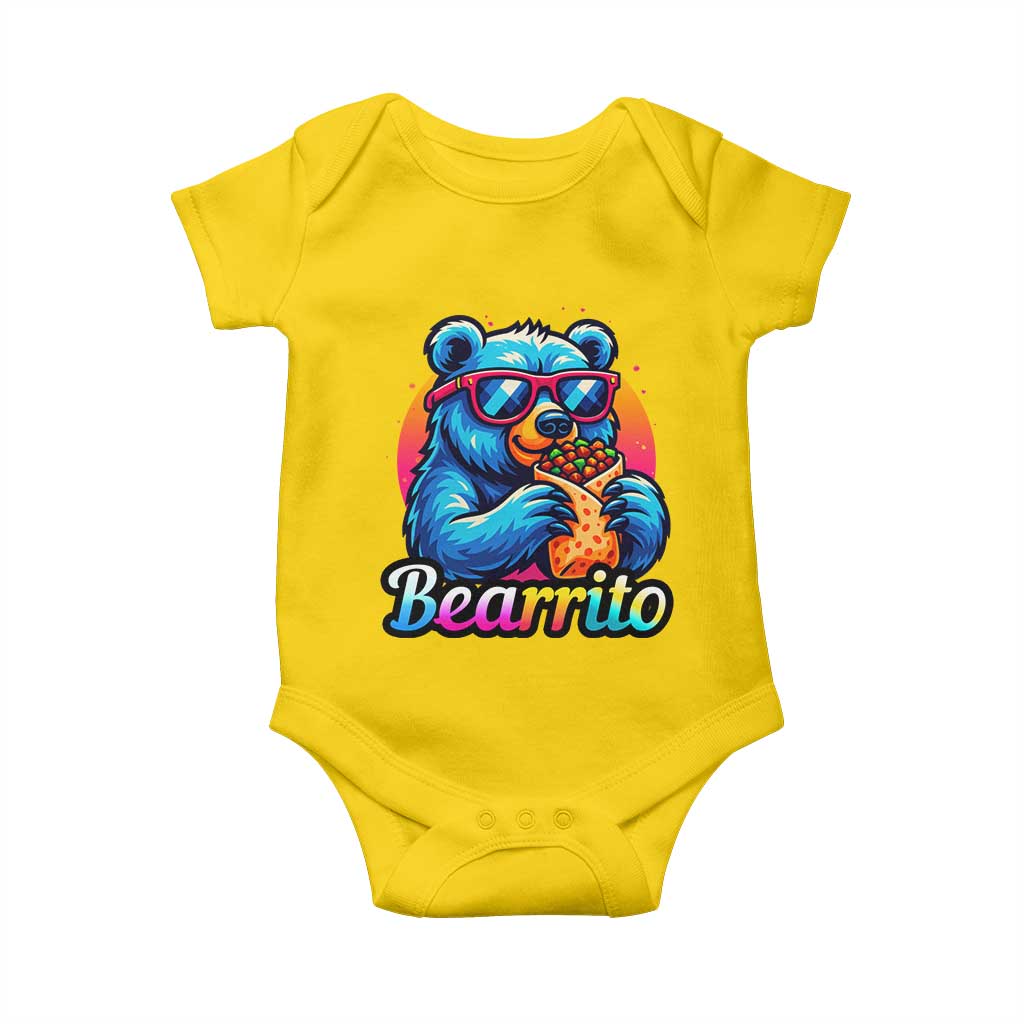 Mexican Food Lover Gift Baby Onesie Funny Bearrito TS12 Daisy Print Your Wear