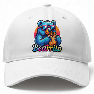 Mexican Food Lover Gift Baseball Cap Funny Bearrito TS12 Print Your Wear