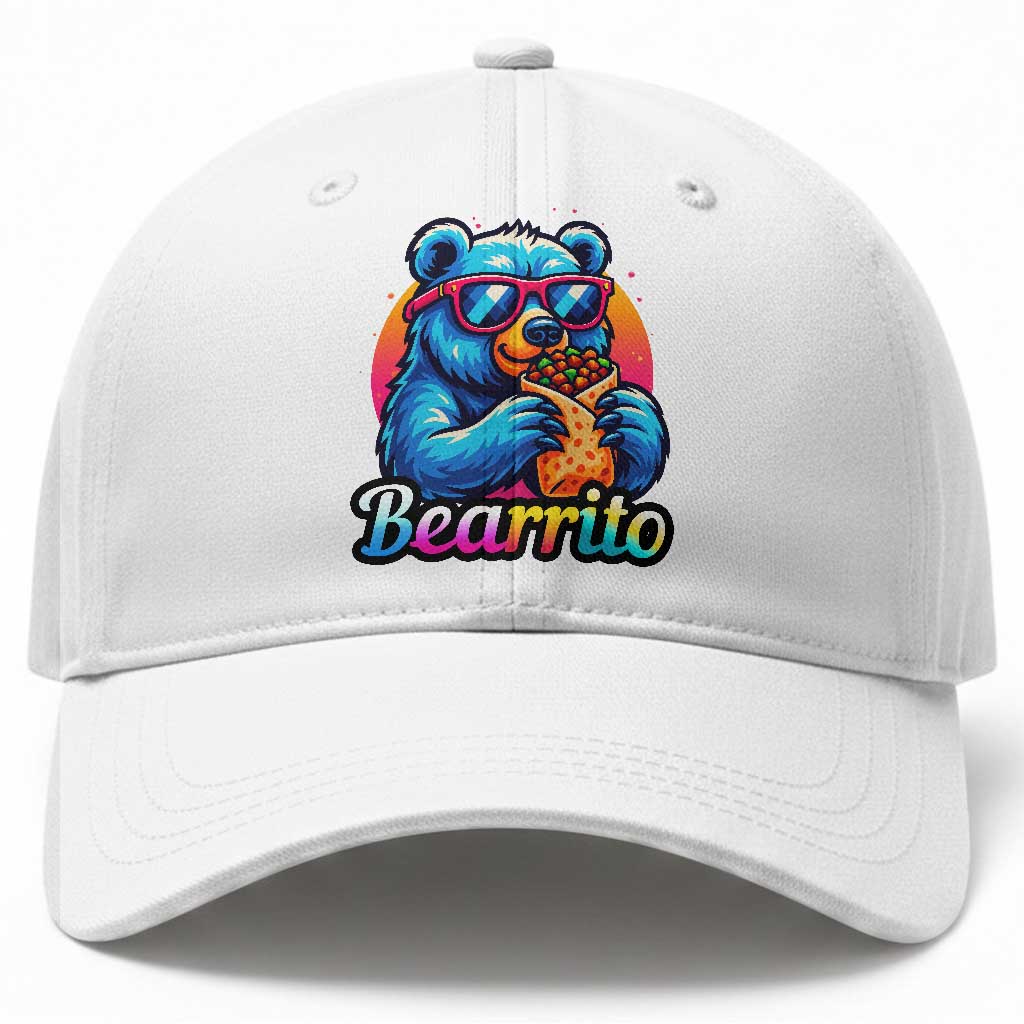 Mexican Food Lover Gift Baseball Cap Funny Bearrito TS12 Print Your Wear