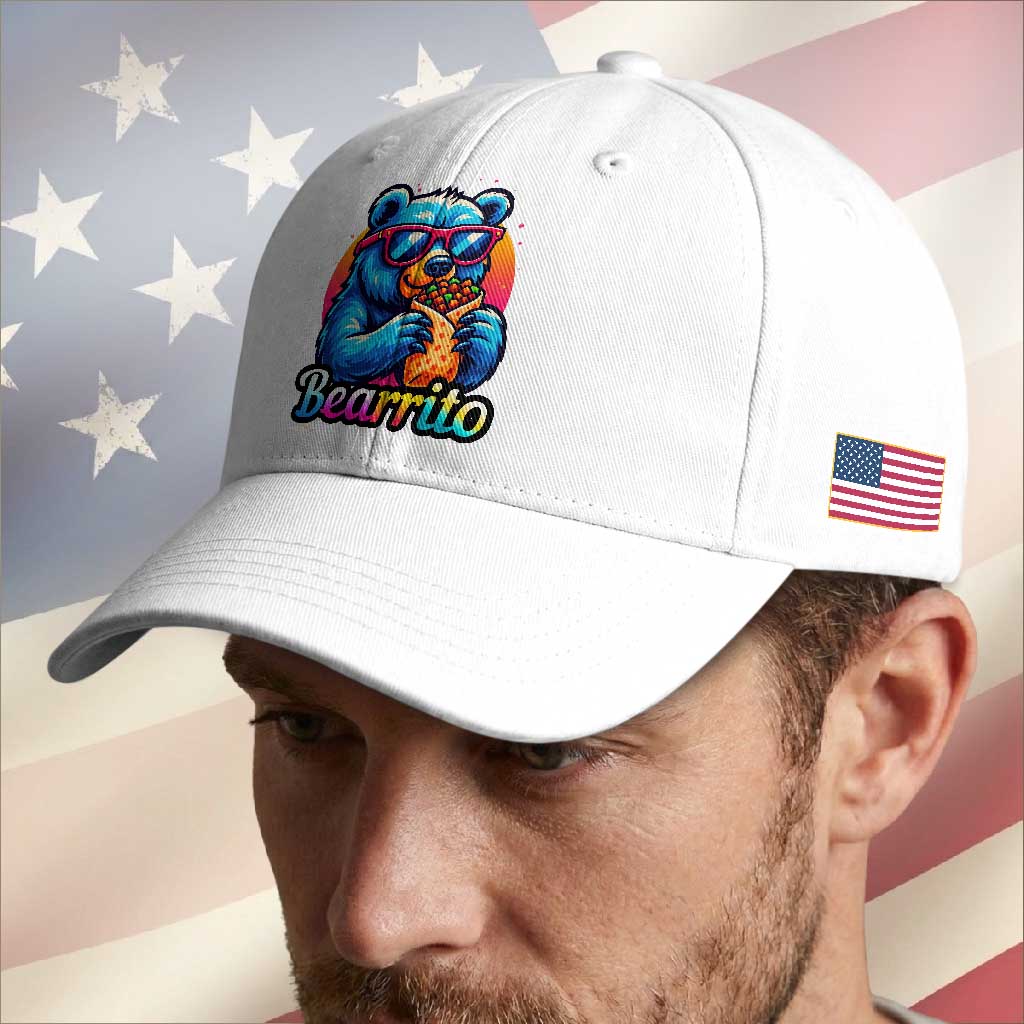 Mexican Food Lover Gift Baseball Cap Funny Bearrito TS12 Print Your Wear
