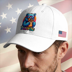 Mexican Food Lover Gift Baseball Cap Funny Bearrito TS12 Print Your Wear