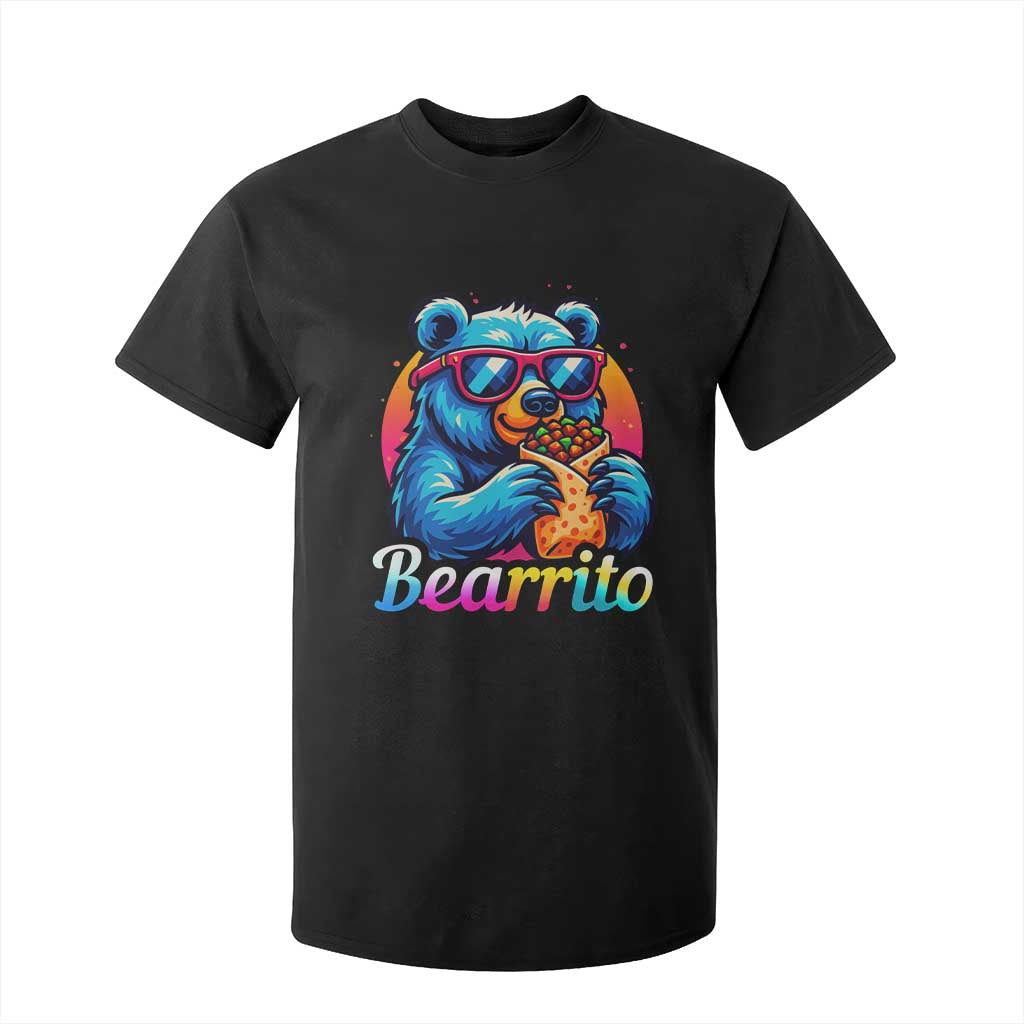 Mexican Food Lover Gift T Shirt For Kid Funny Bearrito TS12 Black Print Your Wear