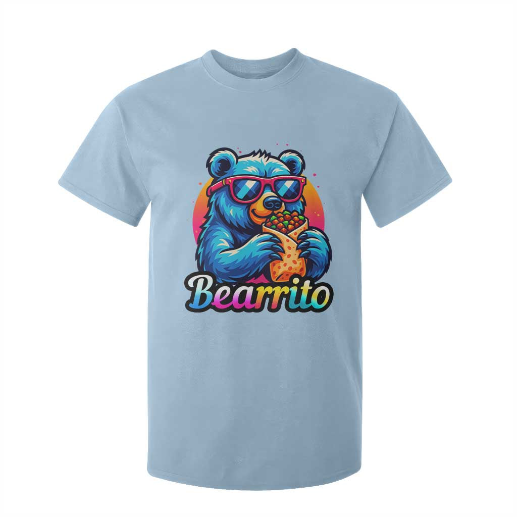 Mexican Food Lover Gift T Shirt For Kid Funny Bearrito TS12 Light Blue Print Your Wear