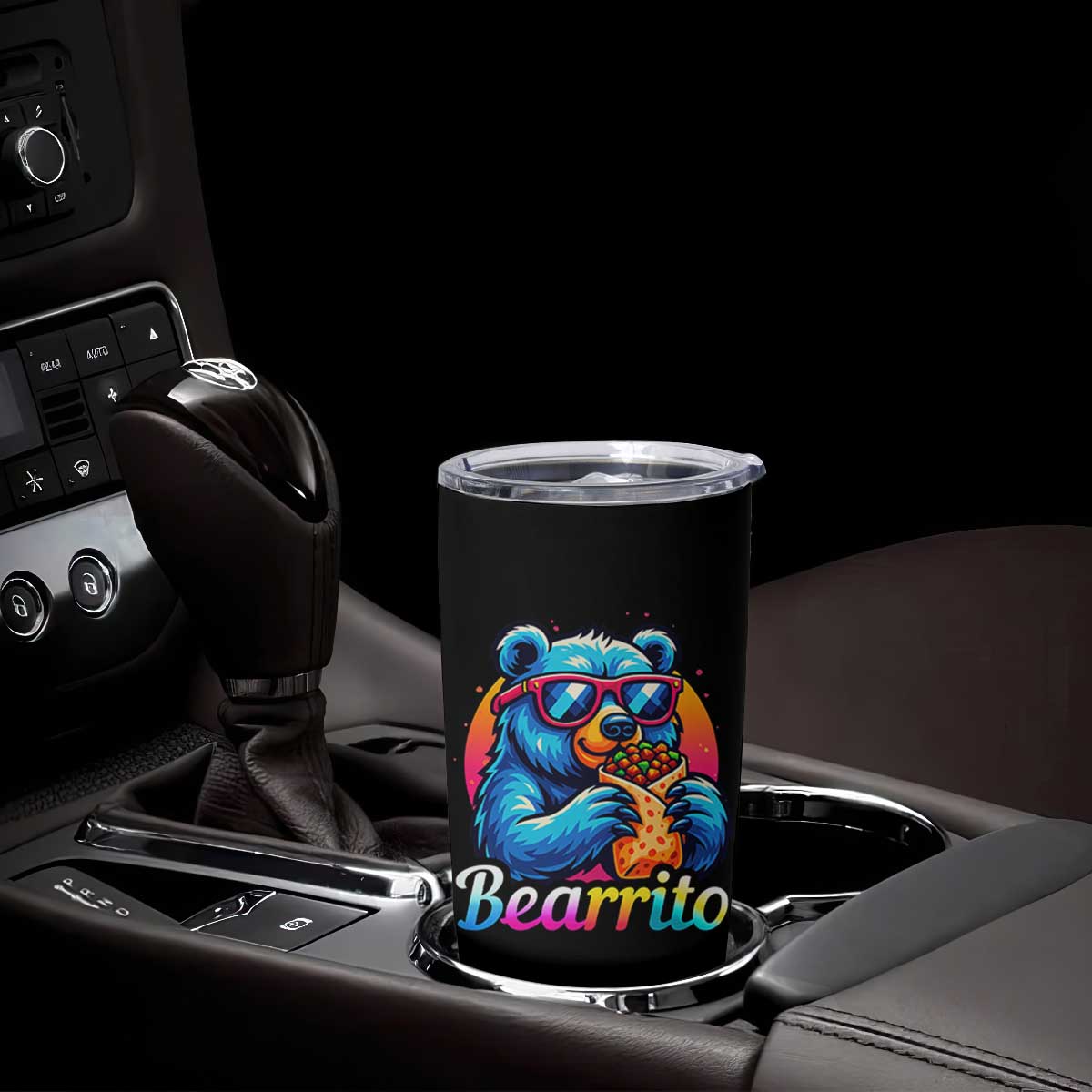 Mexican Food Lover Gift Tumbler Cup Funny Bearrito TS12 Print Your Wear