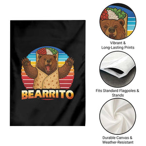 Burrito Lover Gift Garden Flag Funny Bearrito TS12 Print Your Wear