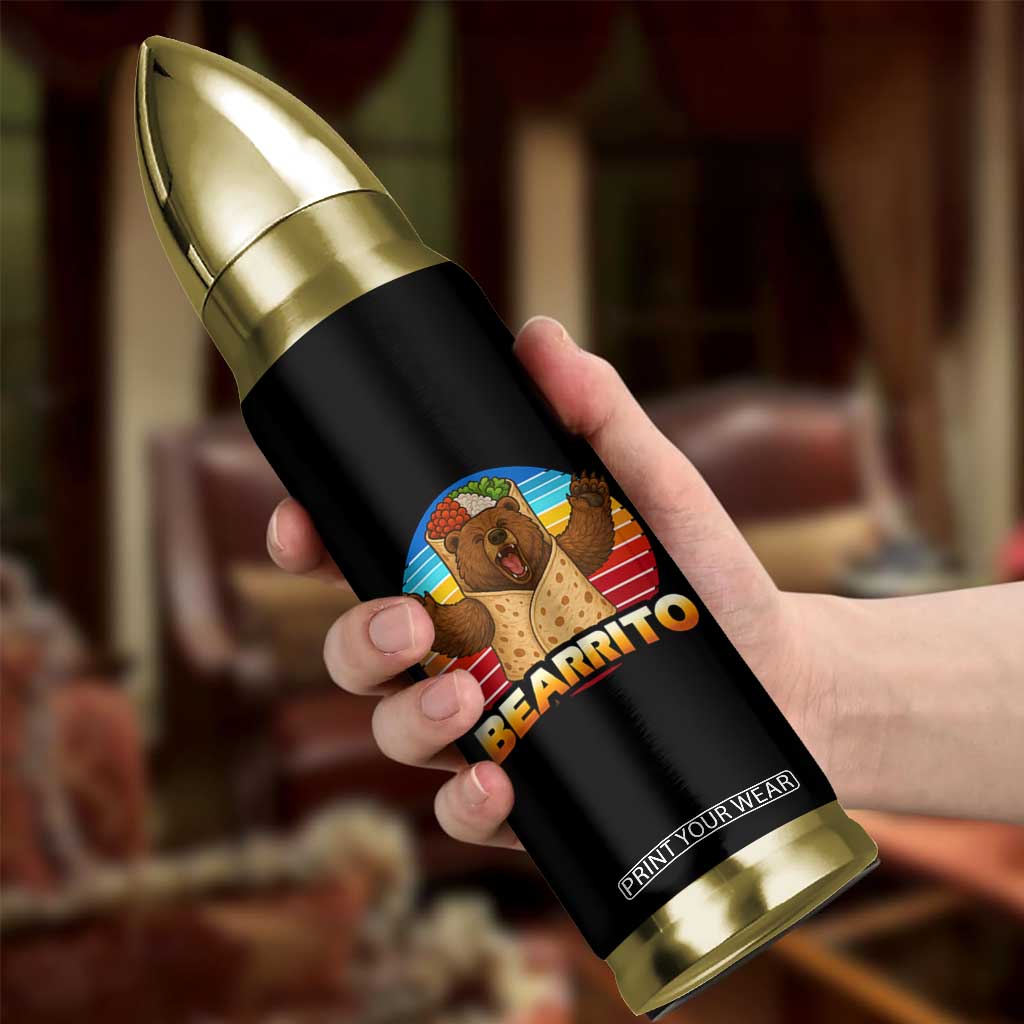 Burrito Lover Gift Bullet Tumbler Funny Bearrito TS12 Print Your Wear