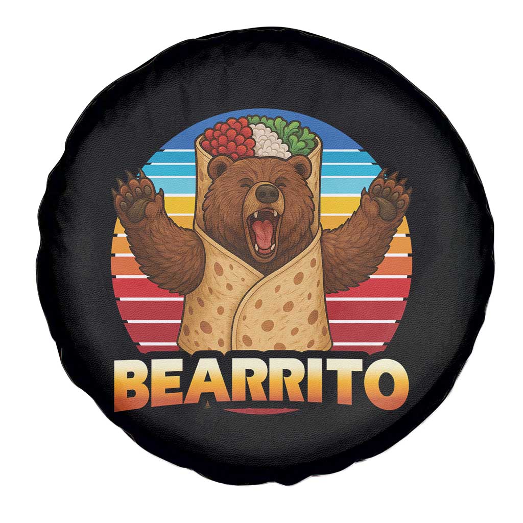 Burrito Lover Gift Spare Tire Cover Funny Bearrito TS12 Print Your Wear