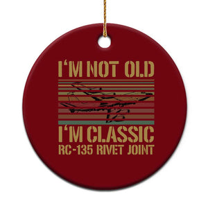 Vintage RC 135 Rivet Joint Ceramic Ornament Im Not Old Im Classic Military Recon Sunset
