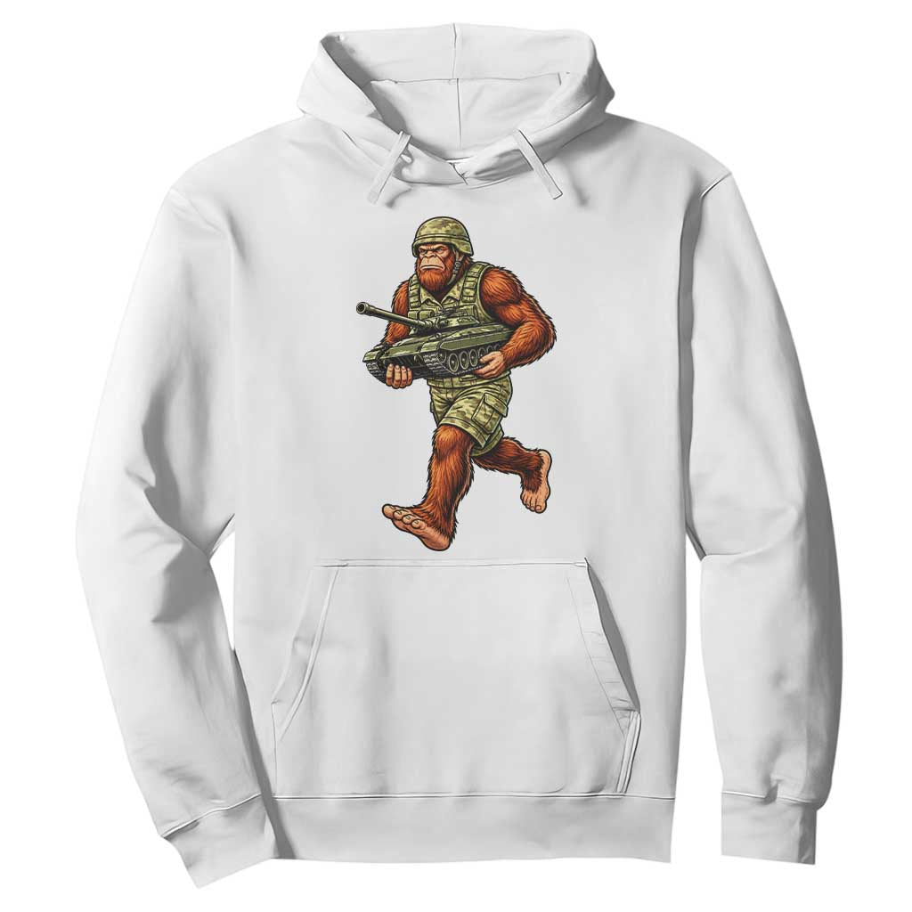 Funny Bigfoot Military Hoodie Tactical Gift For Cryptid Army