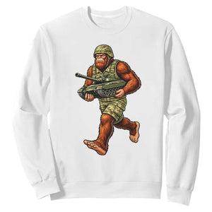 Funny Bigfoot Military Sweatshirt Tactical Gift For Cryptid Army