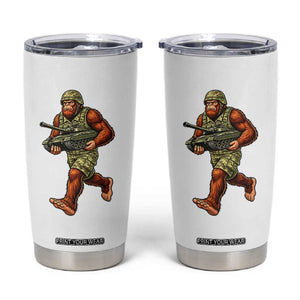 Funny Bigfoot Military Tumbler Cup Tactical Gift For Cryptid Army