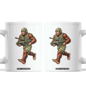 Funny Bigfoot Military Coffee Mug Tactical Gift For Cryptid Army