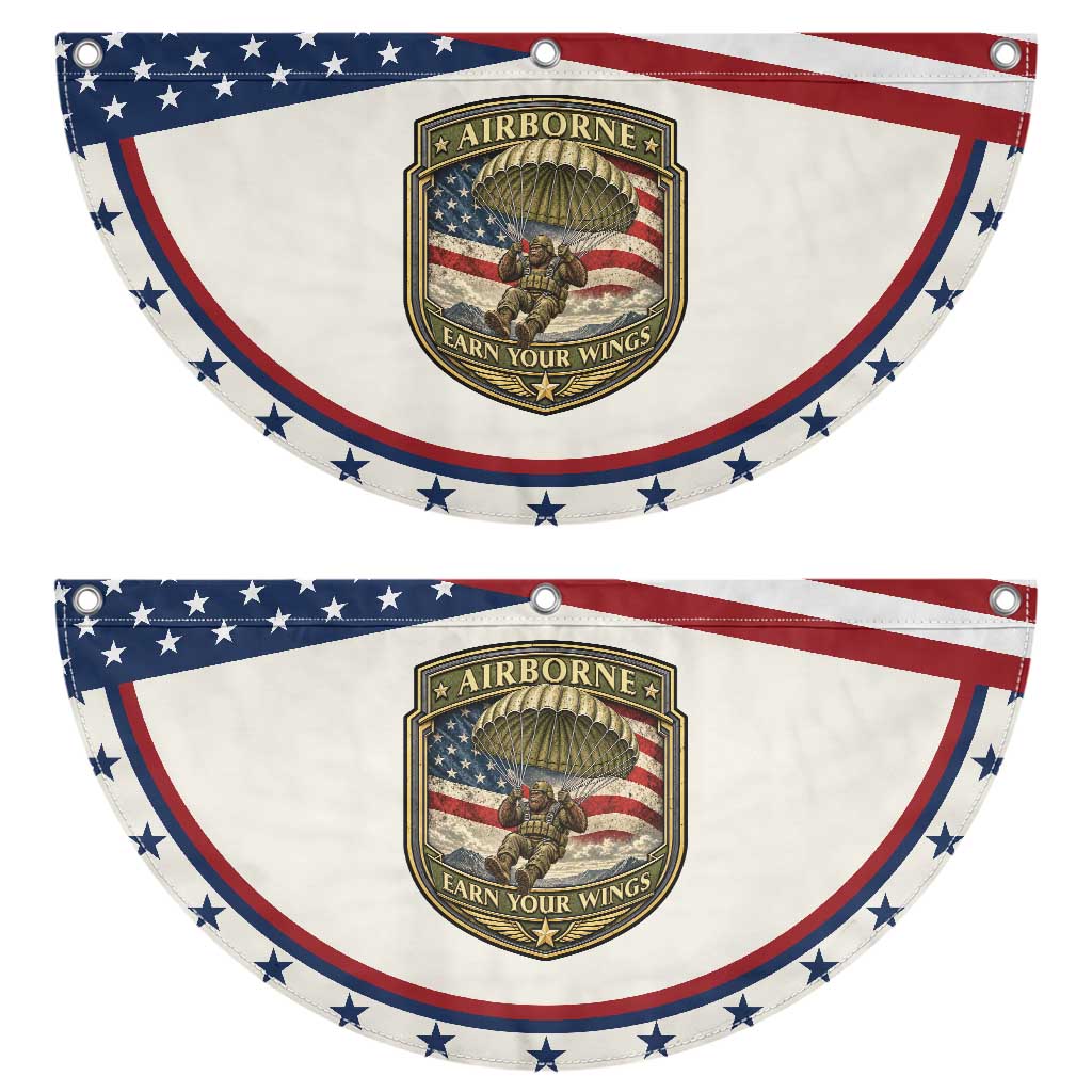 Funny Bigfoot Airborne Paratrooper Patriotic Fan Flag Earn Your Wings US Flag Military