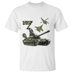 Cute Little Soldier 3rd Birthday T Shirt Camo Tank Tiny Trooper Party