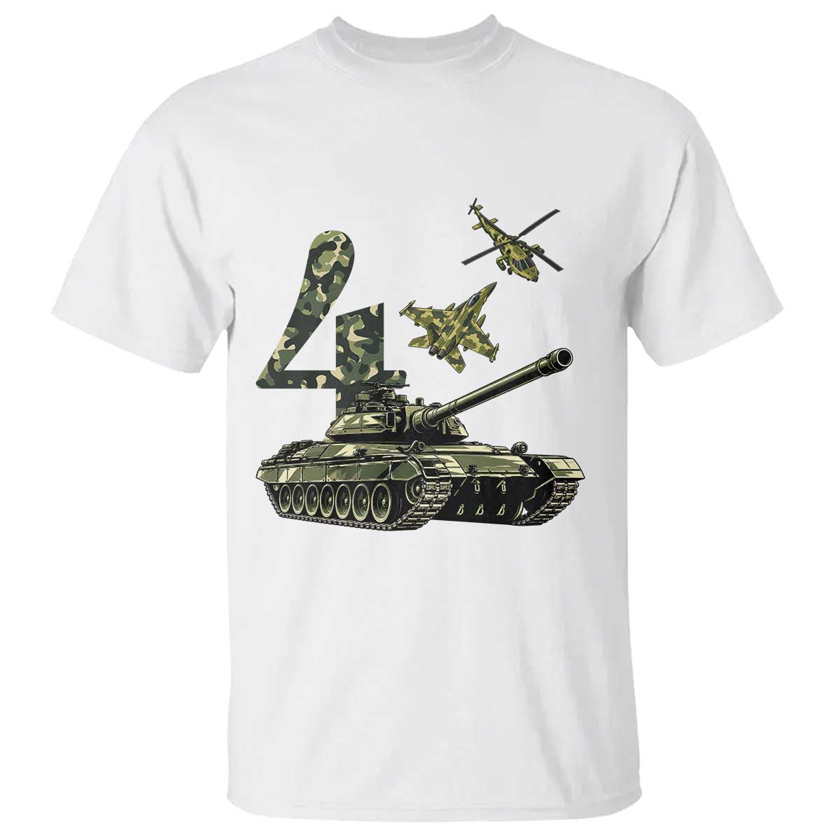 Cute Little Soldier 4th Birthday T Shirt Camo Tank Tiny Trooper Party