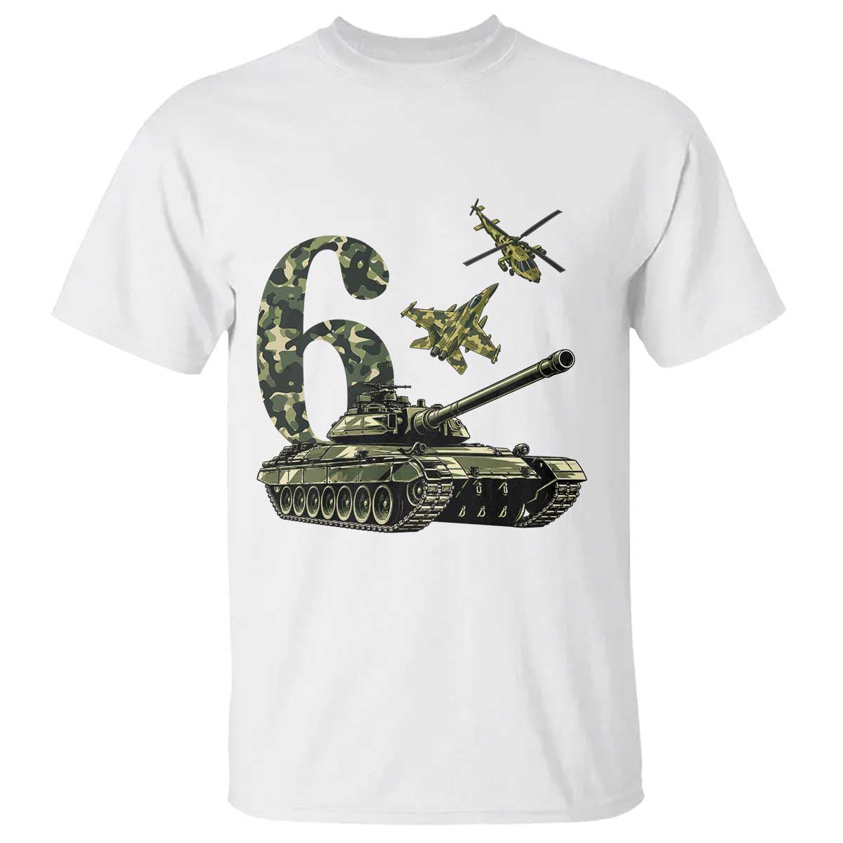 Cute Little Soldier 6th Birthday T Shirt Camo Tank Tiny Trooper Party