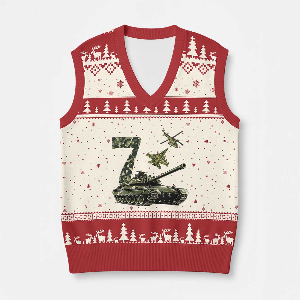 Cute Little Soldier 7th Birthday V-Neck Knit Sweater Vest Camo Tank Tiny Trooper Party