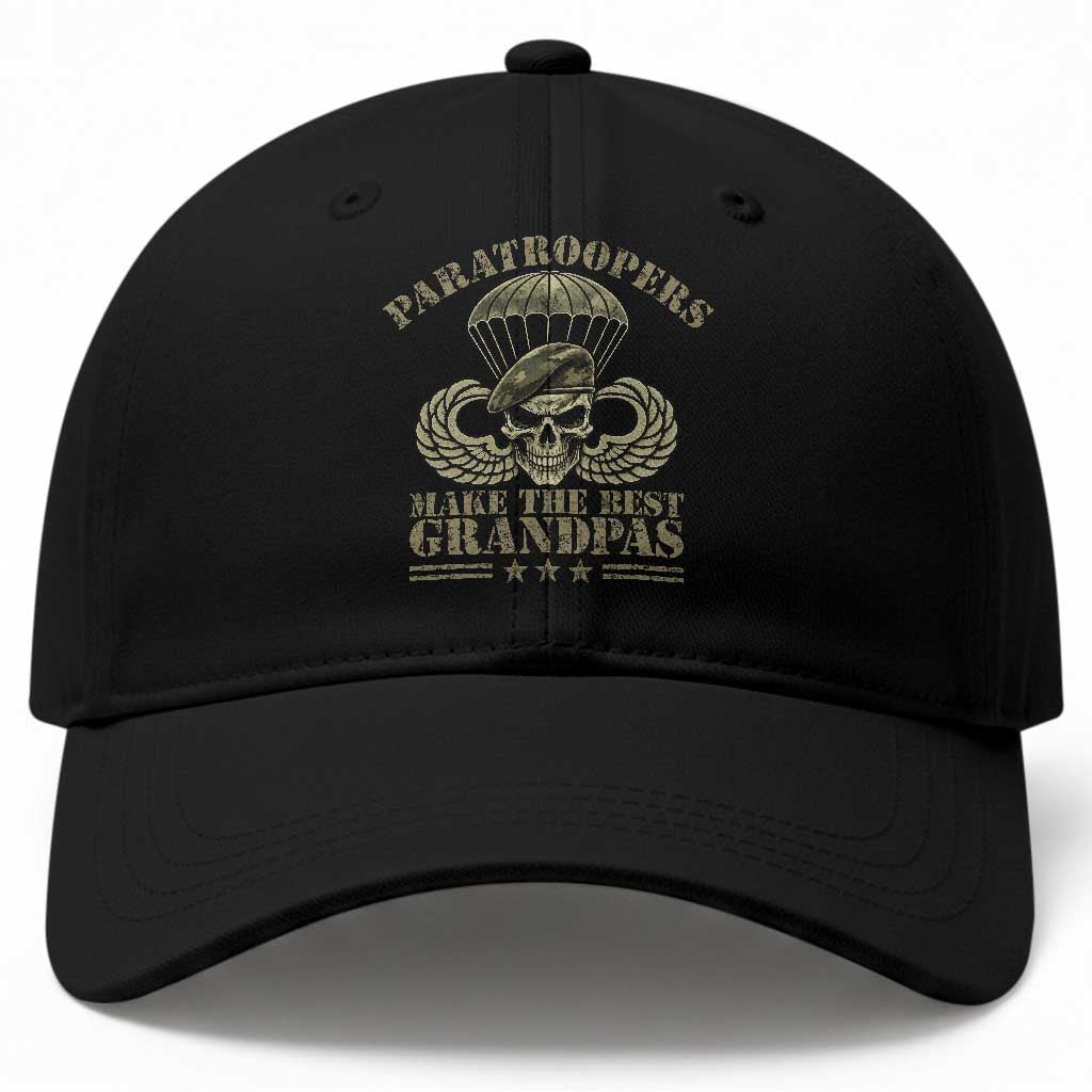 Paratrooper Grandpa Baseball Cap Paratroopers Make The Best Grandpas Military Airborne