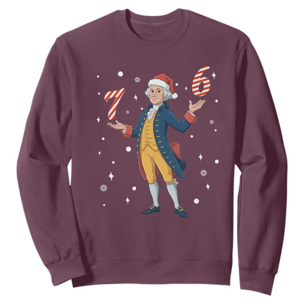 George Washington 67 Meme Sweatshirt Funny Christmas Gift TS12 Maroon Print Your Wear
