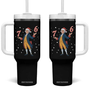 George Washington 67 Meme Tumbler With Handle Funny Christmas Gift TS12 One Size: 40 oz Black Print Your Wear