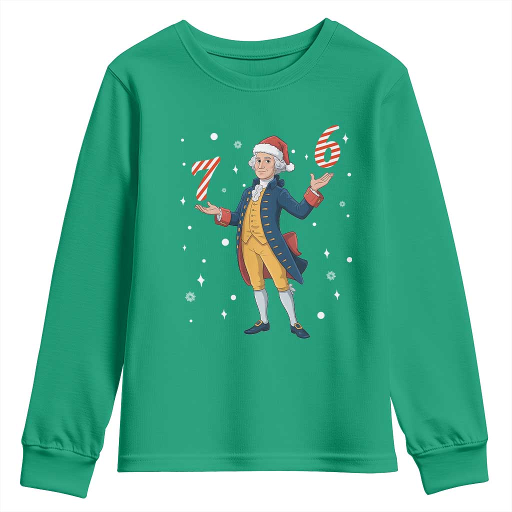 George Washington 67 Meme Youth Sweatshirt Funny Christmas Gift TS12 Irish Green Print Your Wear