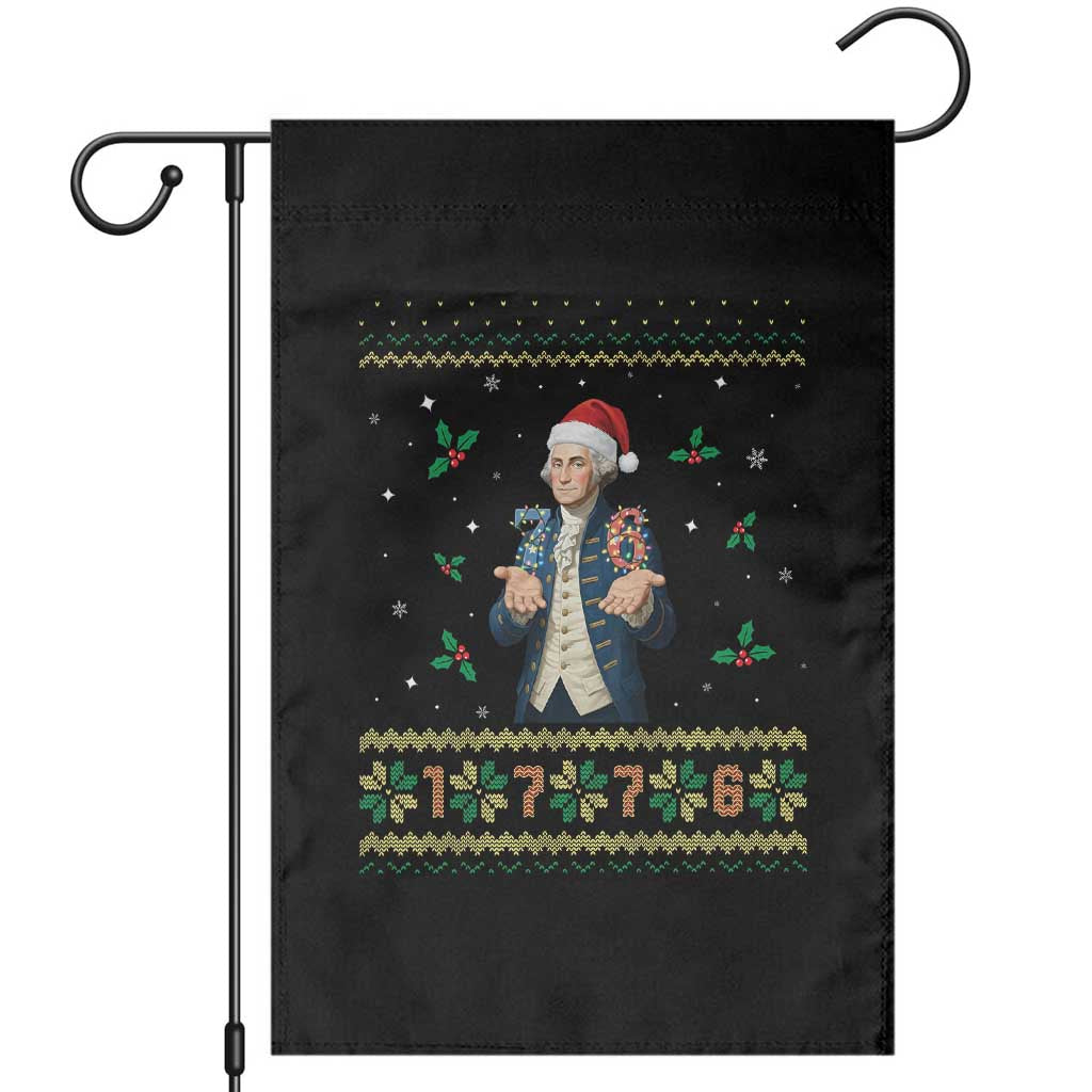 George Washington 67 Meme Garden Flag Funny Christmas Ugly Sweater Gift TS12 Black Print Your Wear