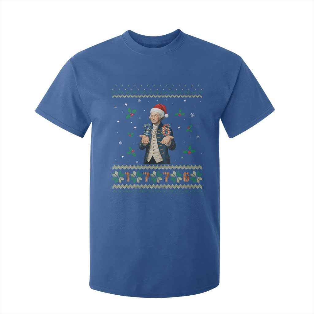 George Washington 67 Meme T Shirt For Kid Funny Christmas Ugly Sweater Gift TS12 Royal Blue Print Your Wear