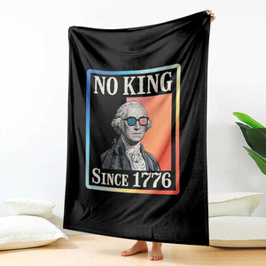 George Washington No Kings Since 1776 Throw Blanket Funny Political Meme Gift TS12 Print Your Wear
