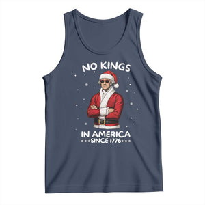 Funny Merry No Kings Since 1776 George Washington Tank Top Christmas Gift TS12 Navy Print Your Wear