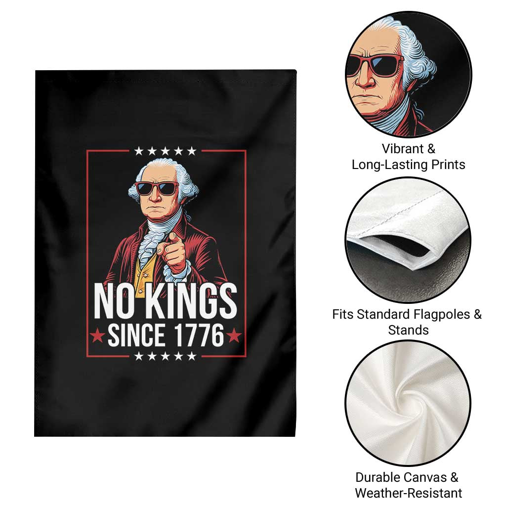 Funny George Washington No Kings 1776 Meme Vintage Gift Garden Flag TS12 Print Your Wear