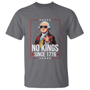 Funny George Washington No Kings 1776 Meme Vintage Gift T Shirt TS12 Charcoal Print Your Wear