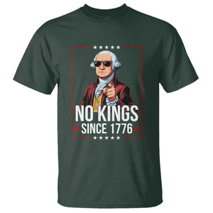 Funny George Washington No Kings 1776 Meme Vintage Gift T Shirt TS12 Dark Forest Green Print Your Wear