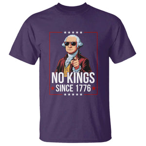 Funny George Washington No Kings 1776 Meme Vintage Gift T Shirt TS12 Purple Print Your Wear