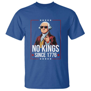 Funny George Washington No Kings 1776 Meme Vintage Gift T Shirt TS12 Royal Blue Print Your Wear