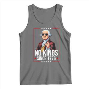 Funny George Washington No Kings 1776 Meme Vintage Gift Tank Top TS12 Black Heather Print Your Wear