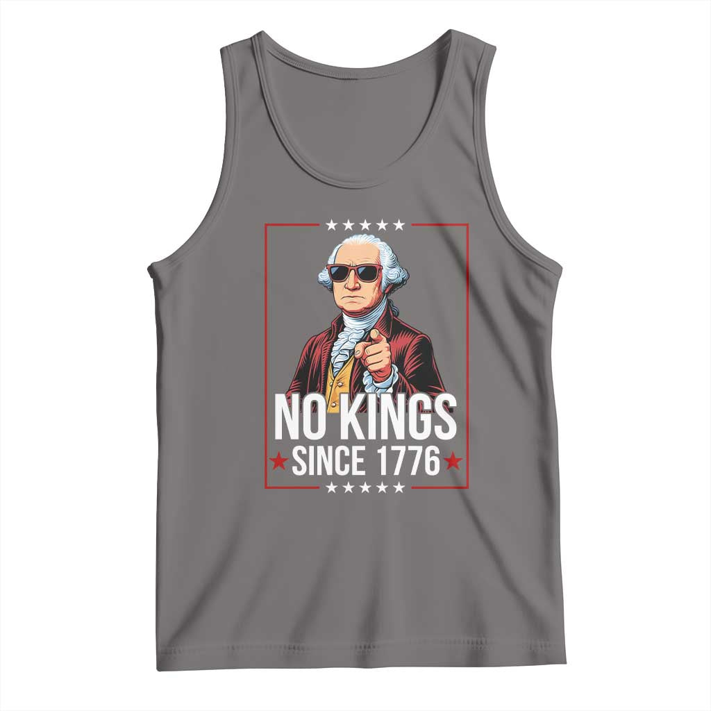 Funny George Washington No Kings 1776 Meme Vintage Gift Tank Top TS12 Deep Heather Print Your Wear