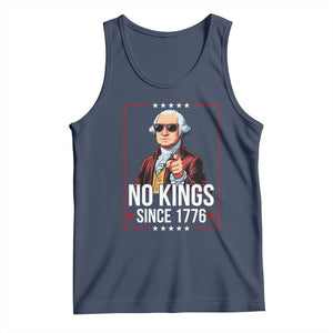 Funny George Washington No Kings 1776 Meme Vintage Gift Tank Top TS12 Navy Print Your Wear