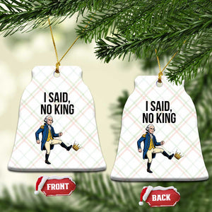 George Washington Kicking Crown Ceramic Ornament Funny No Kings Meme Gift TS12 Print Your Wear