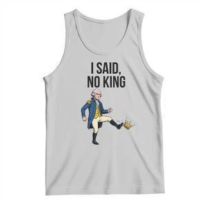 George Washington Kicking Crown Tank Top Funny No Kings Meme Gift TS12 Ash Print Your Wear