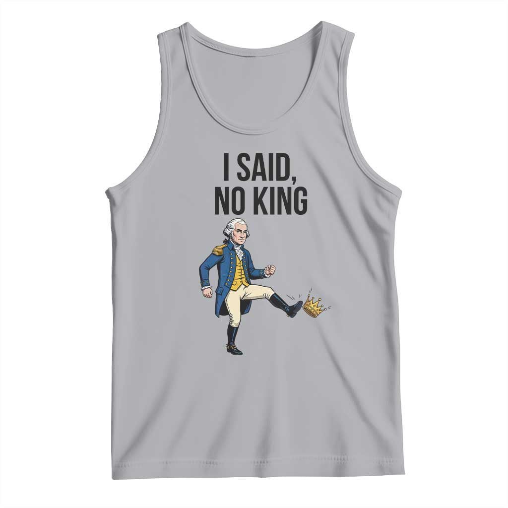 George Washington Kicking Crown Tank Top Funny No Kings Meme Gift TS12 Athletic Heather Print Your Wear