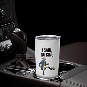 George Washington Kicking Crown Tumbler Cup Funny No Kings Meme Gift TS12 Print Your Wear