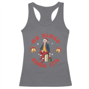 George Washington No Kings Since 1776 Racerback Tank Top Christmas Gift Idea TS12 Charcoal Print Your Wear