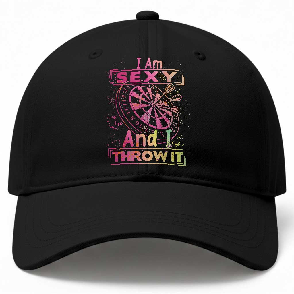 I Am Sexy And I Throw It Baseball Cap Sexy Dart Player Gift TS12 Print Your Wear
