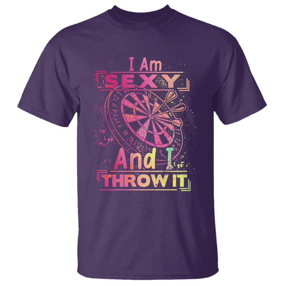 I Am Sexy And I Throw It T Shirt Sexy Dart Player Gift TS12 Purple Print Your Wear