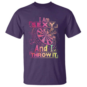 I Am Sexy And I Throw It T Shirt Sexy Dart Player Gift TS12 Purple Print Your Wear