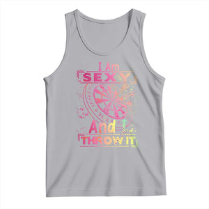 I Am Sexy And I Throw It Tank Top Sexy Dart Player Gift TS12 Athletic Heather Print Your Wear